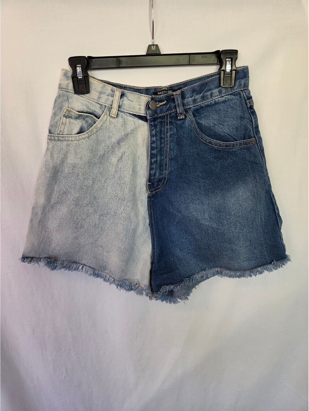 Nasty Gal Collection Two-Tone Denim Shorts Size M